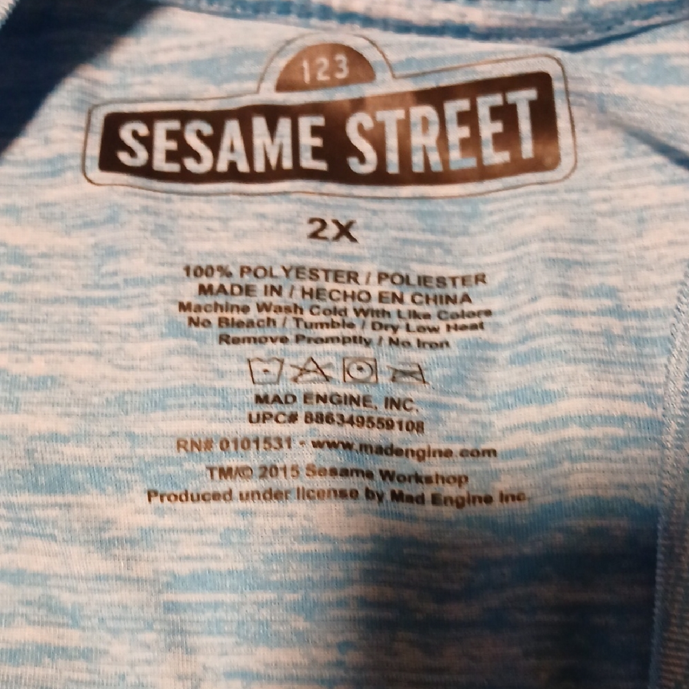 Sesame Street Light Blue T-Shirt - Picture 4 of 4
